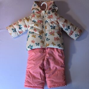 Carter's Heavyweight 2-Piece Snowsuit Set - Snow Bib Pants and Hooded Jacket